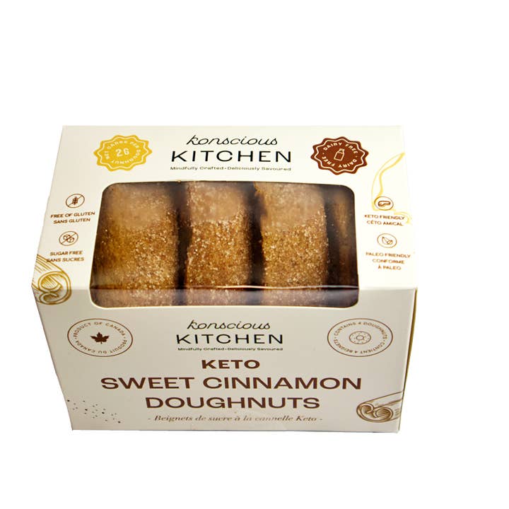 Konscious Kitchen Inc - Wholesale Cookie - Keto Sweet Cinnamon Doughnuts - Pack of 42