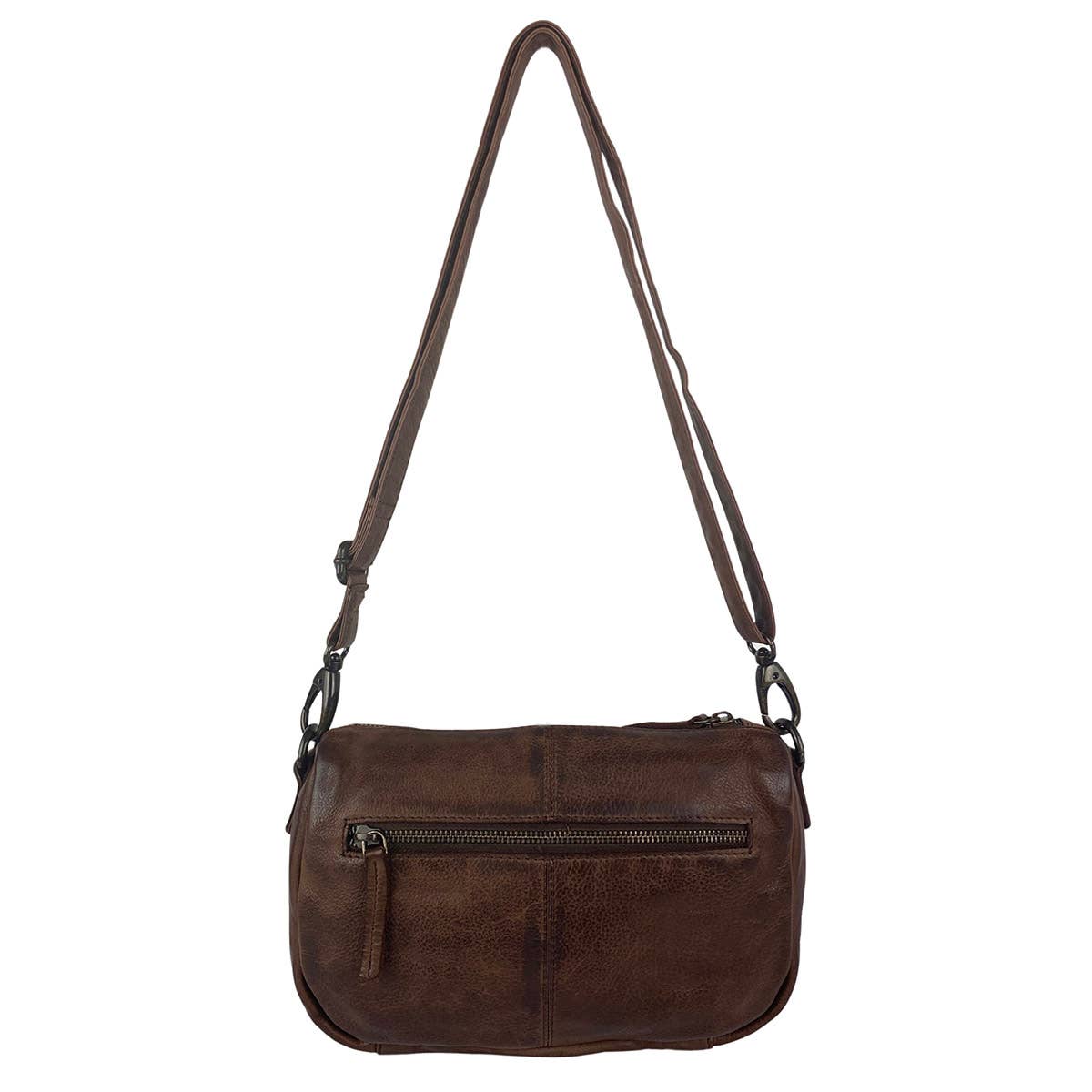 Arrigo - Wholesale Crossbody Bag - Women's - Arrigo Ladies Crossbody Shoulder Bag Washed Leather24
