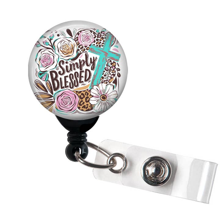 Kortholder, Simply Blessed Floral, Kortholder for engroshandel hos Good Girl Gone Badge