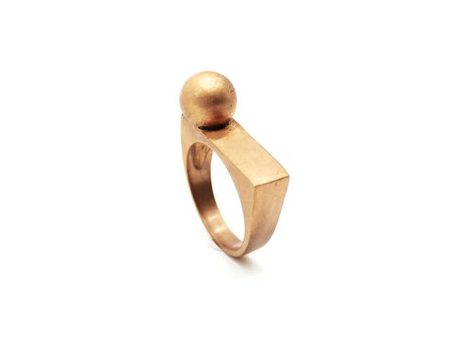 NOKIKE - Wholesale Cocktail/Statement Ring - Block geometric ring4