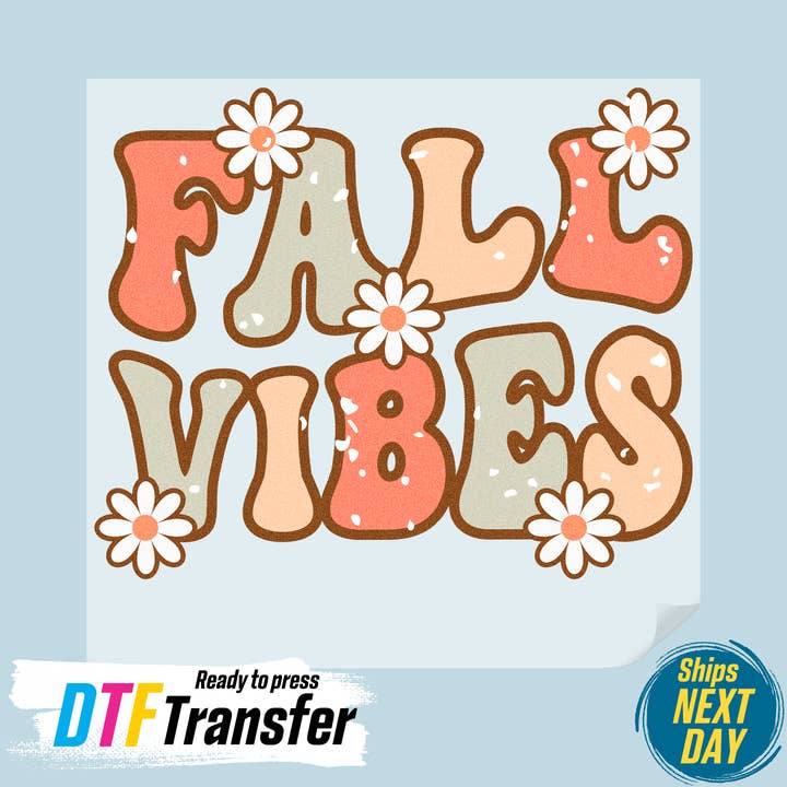 Fall Vibes DTF Transfer for wholesale by DTF Office