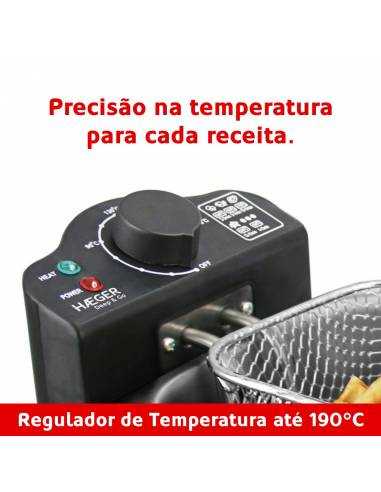 Haeger - Wholesale Kitchen Appliance - HAEGER Deep & Go Electric Fryer - 3 Liters, Stainless Steel Bowl, 2000W3