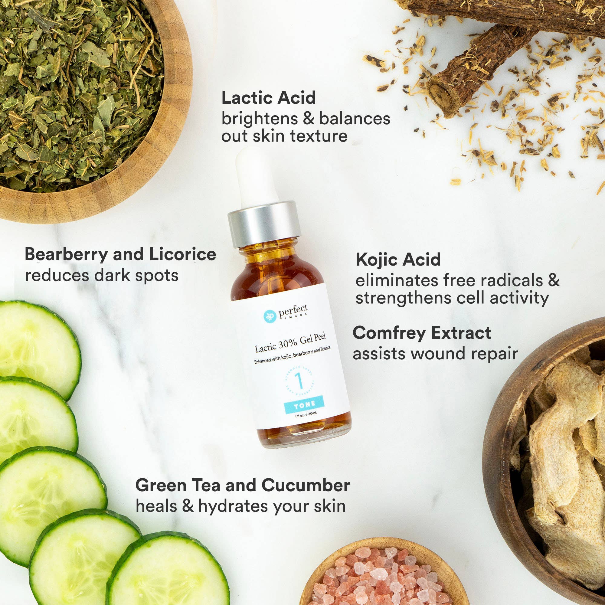 Perfect Image - Wholesale Facial Peel - Lactic 30% Gel Peel - Level 11