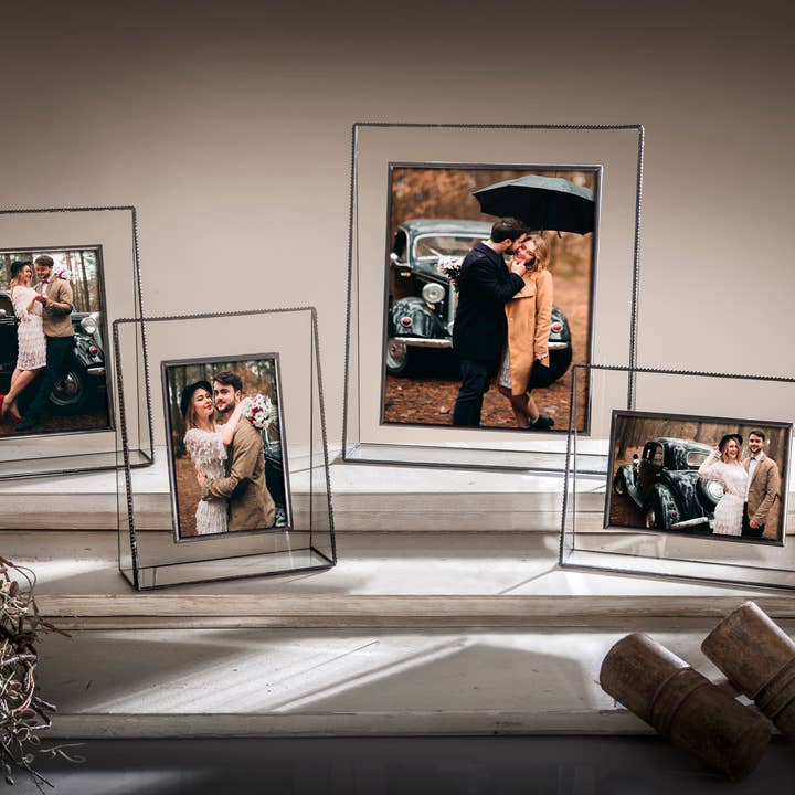 J Devlin Glass Art & Bert Anderson Collection - Wholesale Picture Frame - Beaded Glass Picture Frames 8x10 5x7 4x6 By J Devlin Pic 319