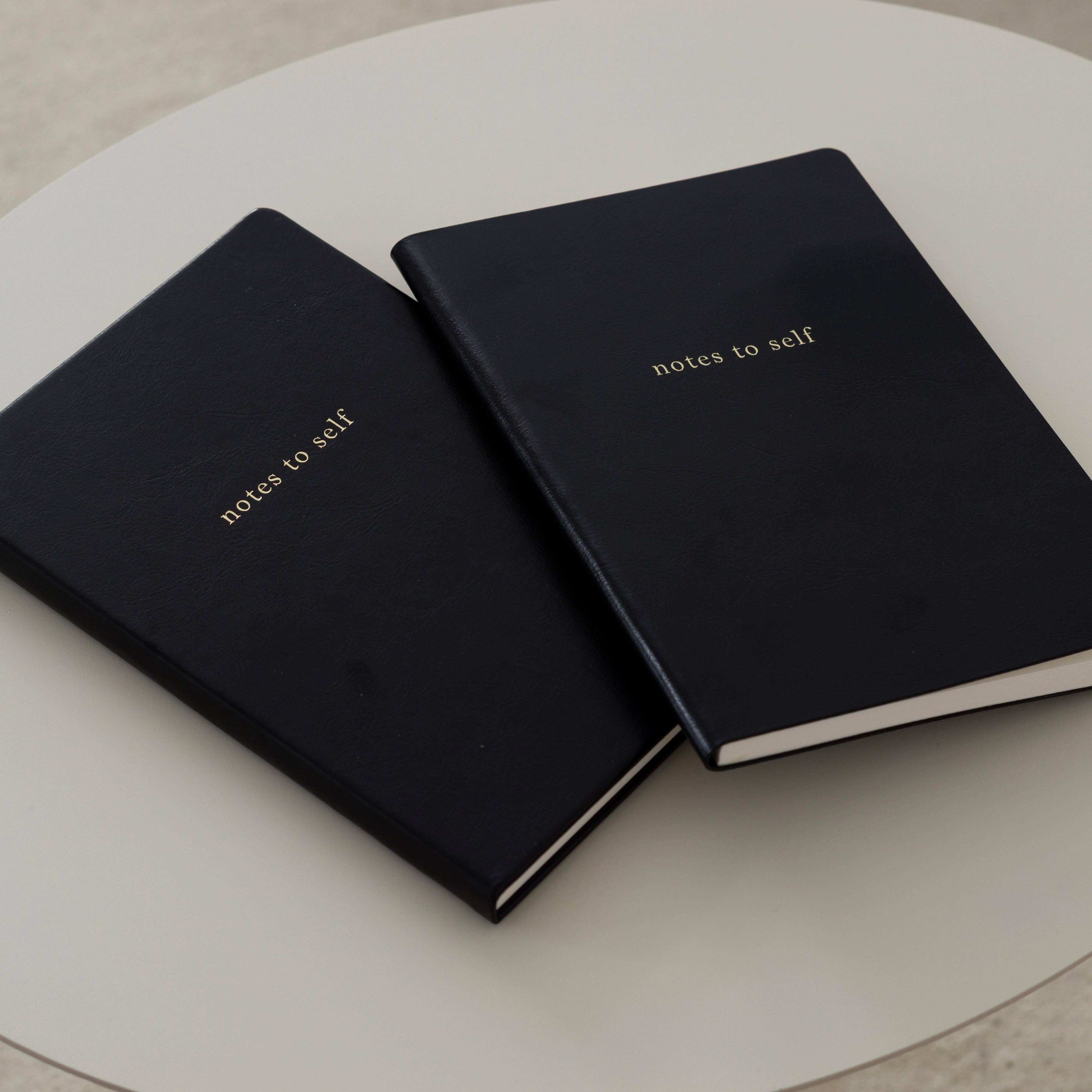 Inside Then Out - Wholesale Journal/Diary - Notes to Self Lined Journal - Black5