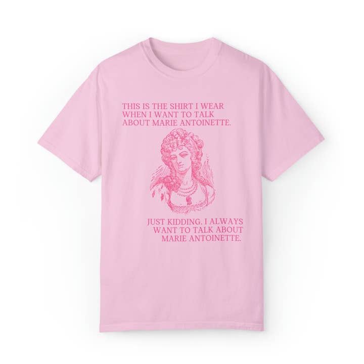 Pink Marie Antoinette T-Shirt with Cute Vintage Aesthetic for wholesale by Opal and June