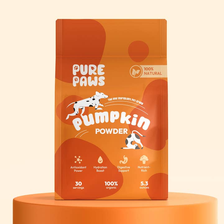Organic Pumpkin Powder - Essential Health Supplement (7.5 oz) for wholesale by Pure Paws