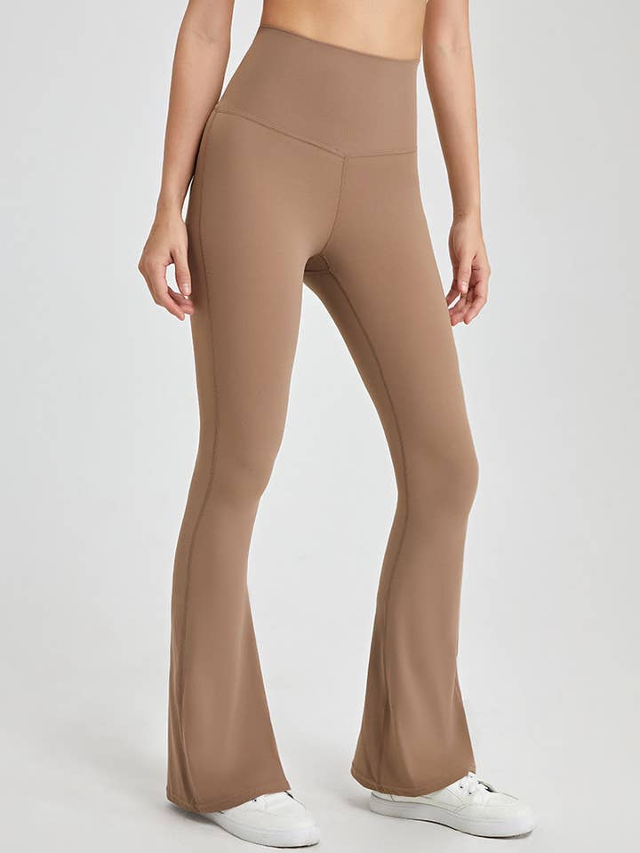 Crave by FW - Wholesale Athletic/lounge leggings – Women's - Cross Back Yoga Flare Leggings2