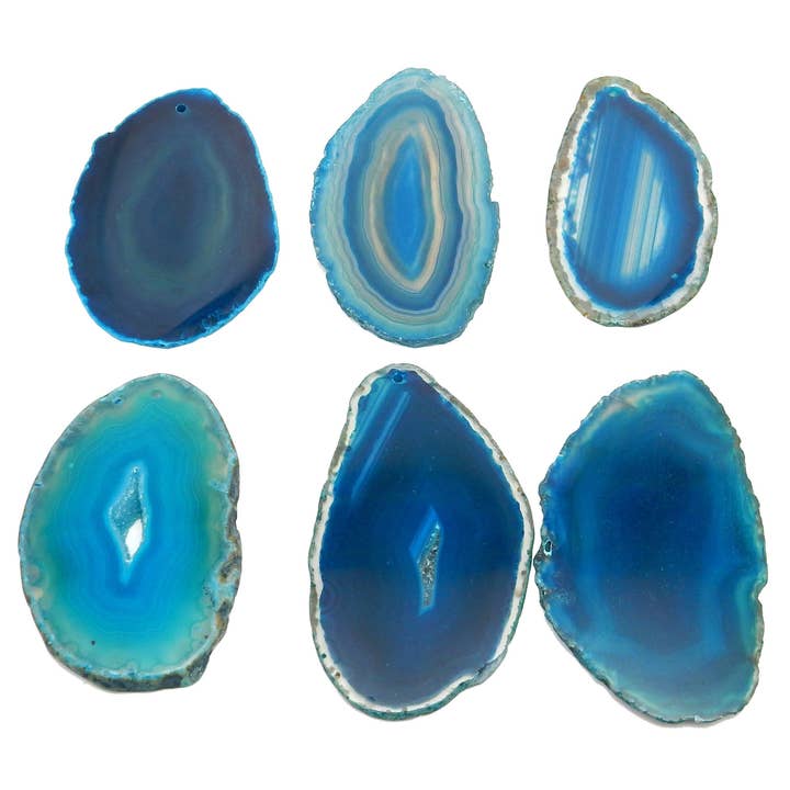 Rock Paradise - Wholesale Spirituele steen/kristal - Top Geboord Agaat Kristal Schijven - Top Geboord - Maat #07