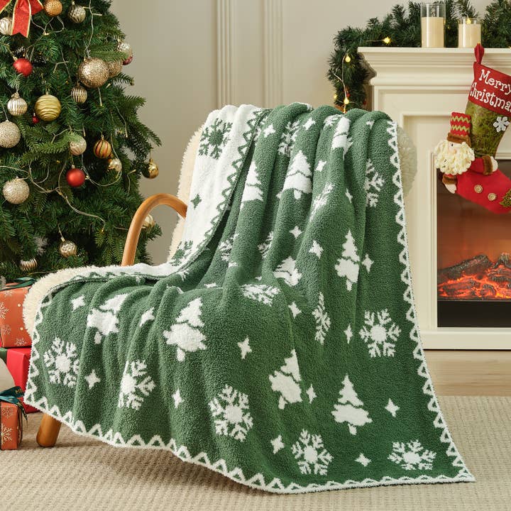 DreamValley - Wholesale Throw Blanket - SS Christmas Throw Blanket Soft Knit Bed Blanket 50x60"16