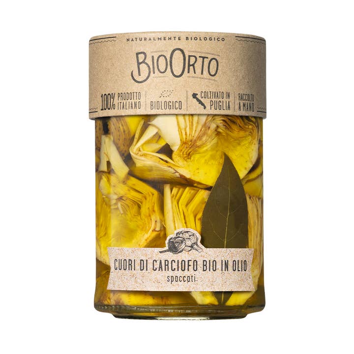 Organic artichoke hearts in oil for wholesale by Bio Orto Società Cooperativa Agricola