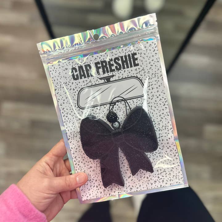 Rustic Wagon Wholesale - Wholesale Car Freshener - Women's - Bow (Black) || Car Freshie1