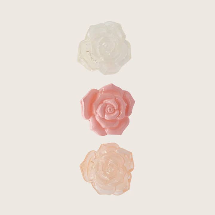 Chateau Perle - Wholesale Hair Clip - Women's - Petite Rose Clip Trio0