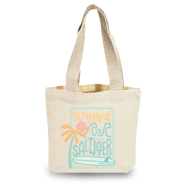 Sunshine + Saltwater - Wholesale Gift Bag - Canvas Gift Bag | Sun + Salt + Surf