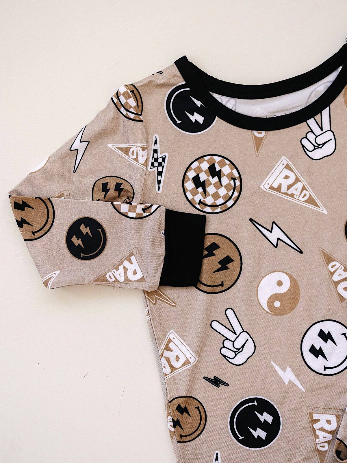 Lucky Panda Kids - Wholesale Lounge Set - Kids - Bamboo Two Piece Set | Latte Rad Vibes2