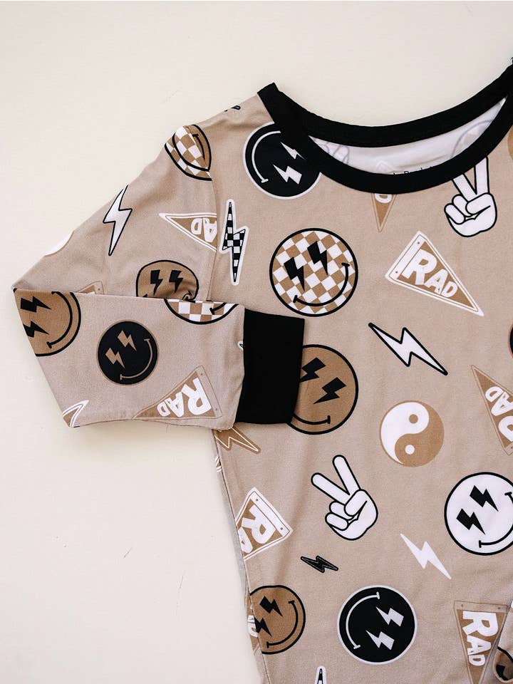 Lucky Panda Kids - Wholesale Lounge Set - Kids - Bamboo Two Piece Set | Latte Rad Vibes2