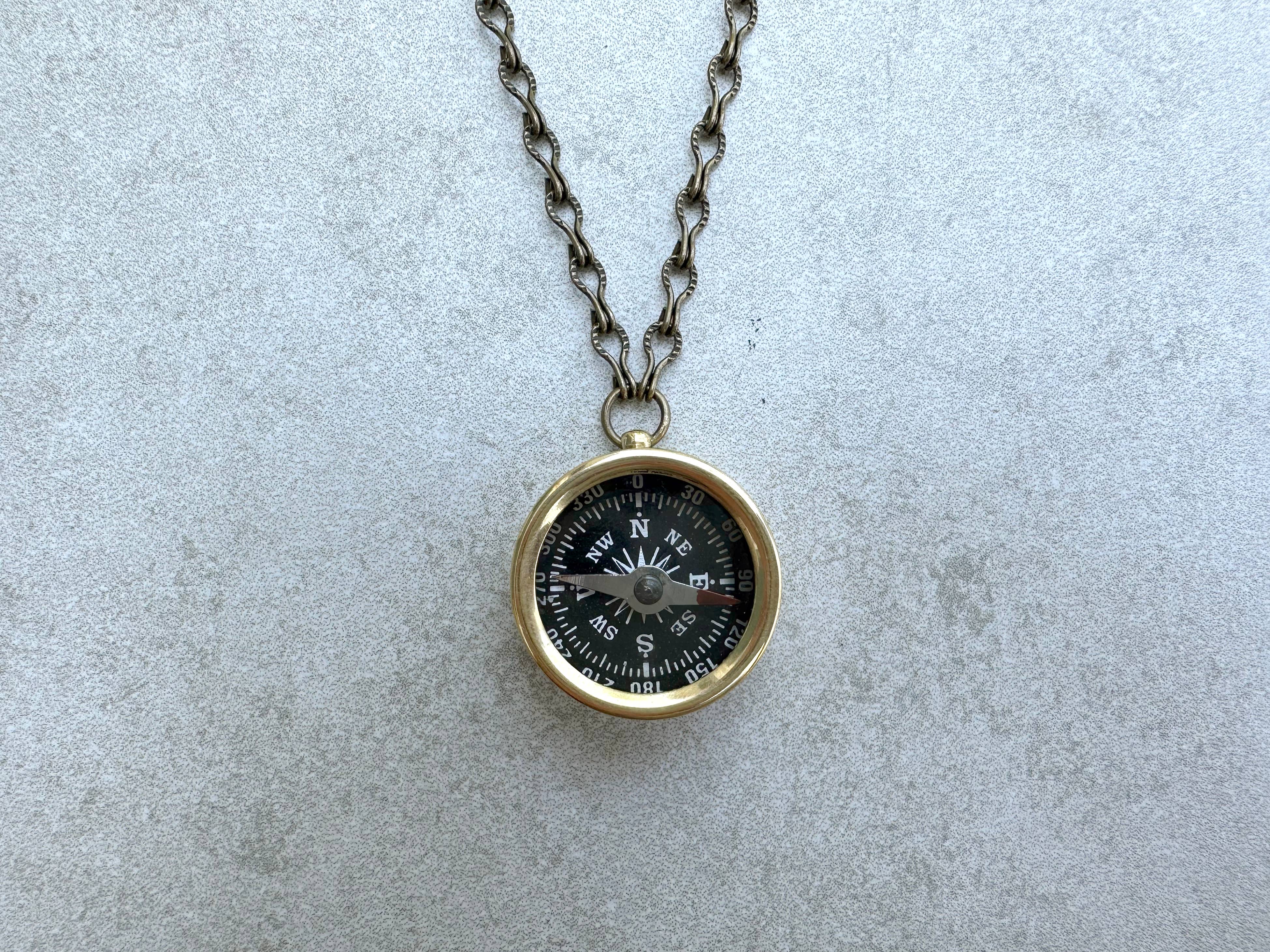 daniAWESOME – wholesale Pendant/charm necklace – Compass Found Object Necklace3