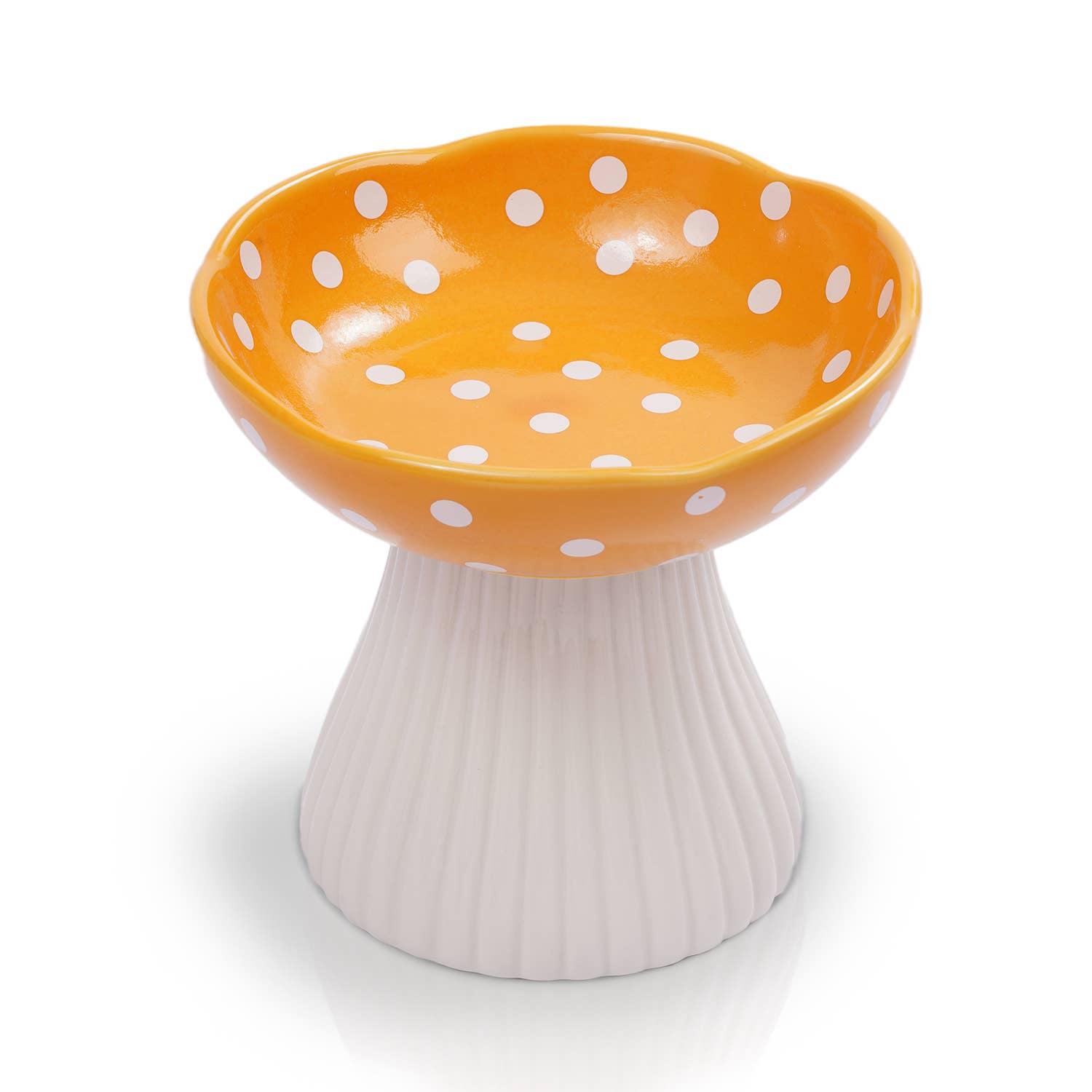 Precious Tails - Wholesale Pet Bowl - Cat/Dog - Mushroom Shaped  Stoneware Elevated Pet Bowl7