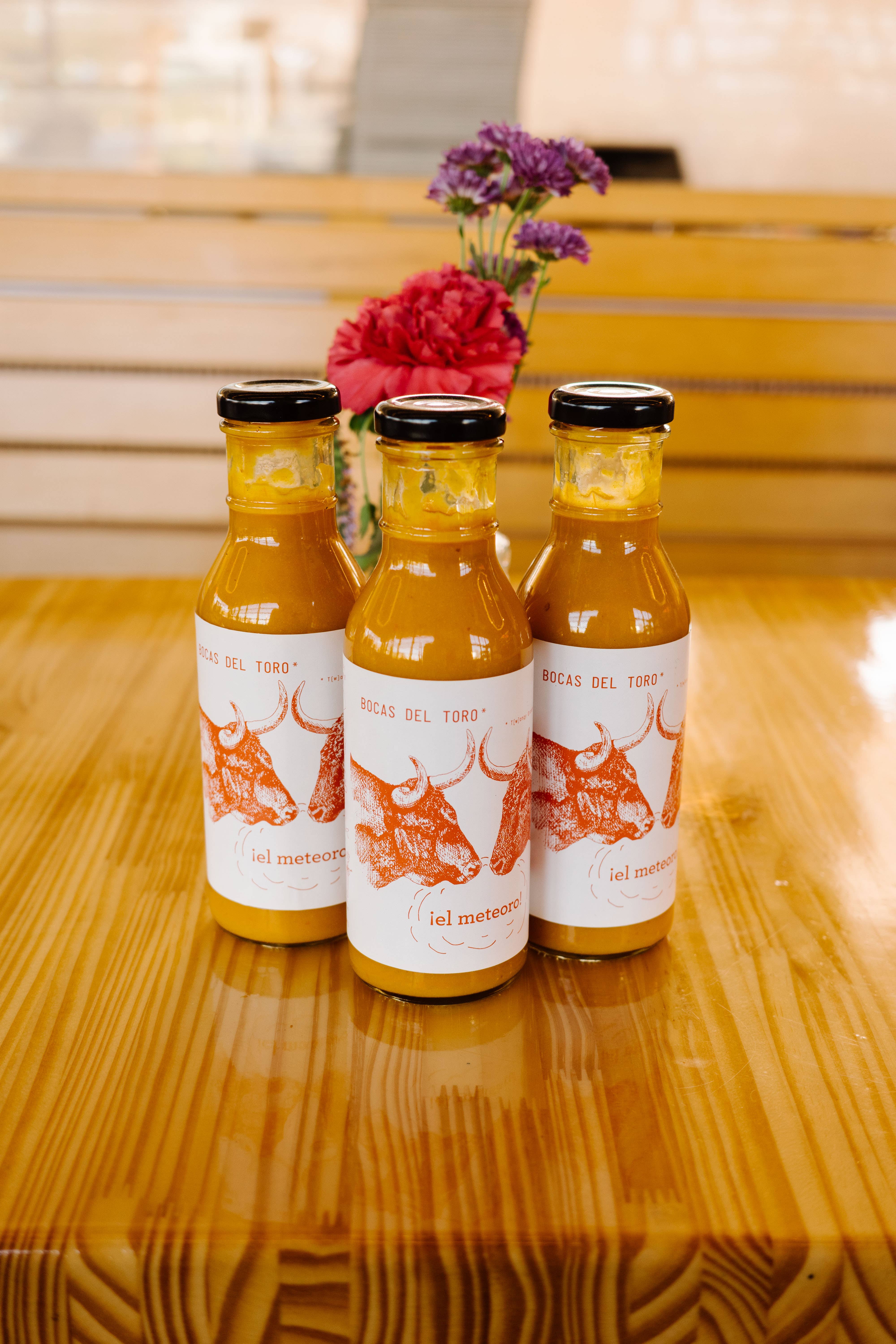 ¡El Meteoro! | award-winning sauces - Wholesale Hot Sauce - Bocas del Toro Orange Sauce (12 oz)