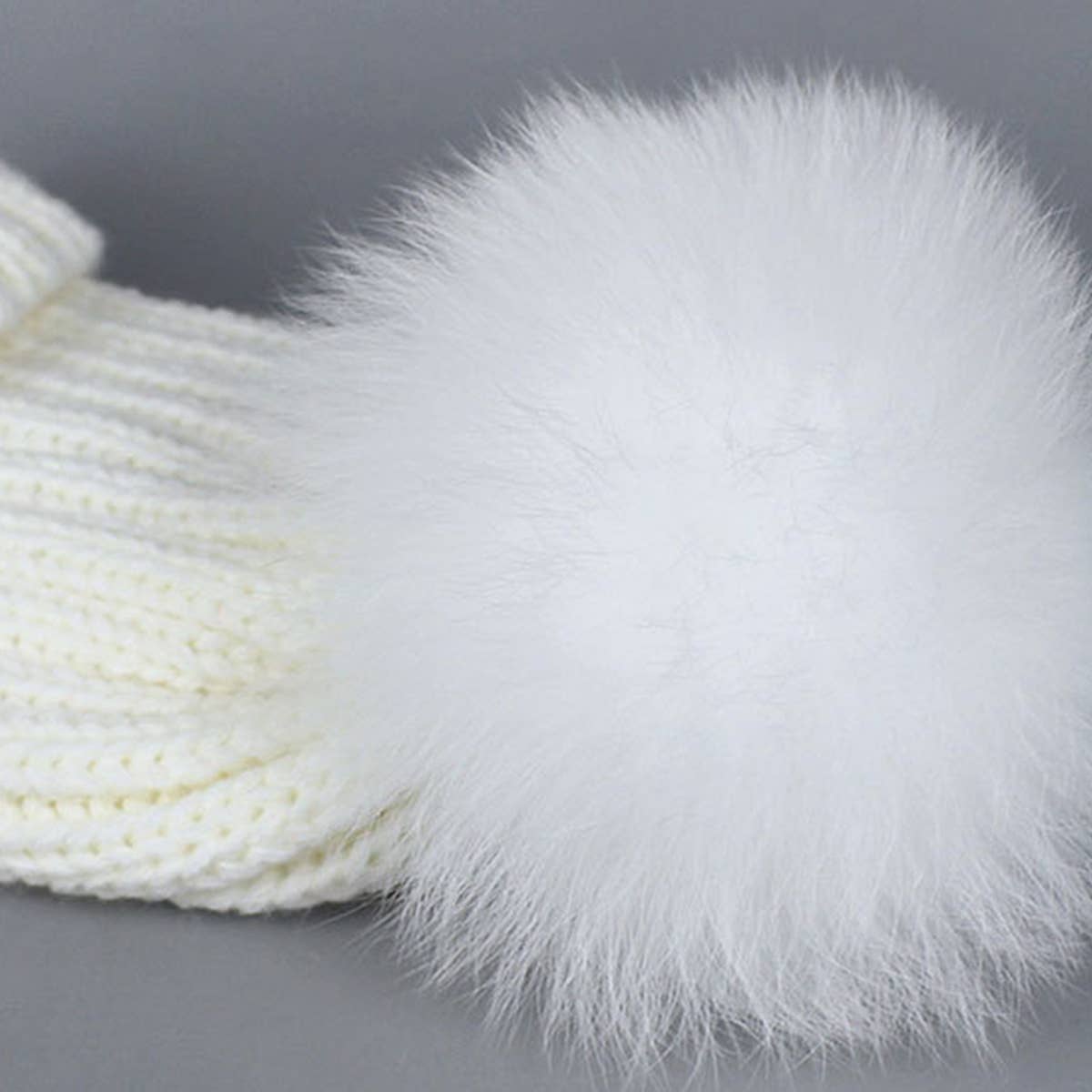 ACCITY - Wholesale Beanie - Women's - Winter Warm Hat with Real Fox Fur Pom Pom_CWAH0498410