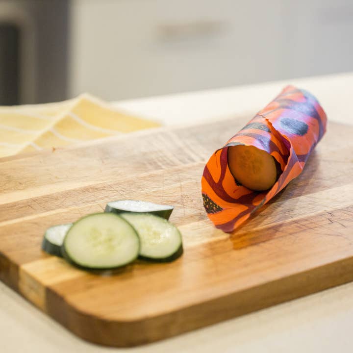 Meli Wraps - Wholesale Food Storage Wrap/Bag - Reusable Beeswax Wraps-MeliWraps 3 Packs in Purple Papaya4