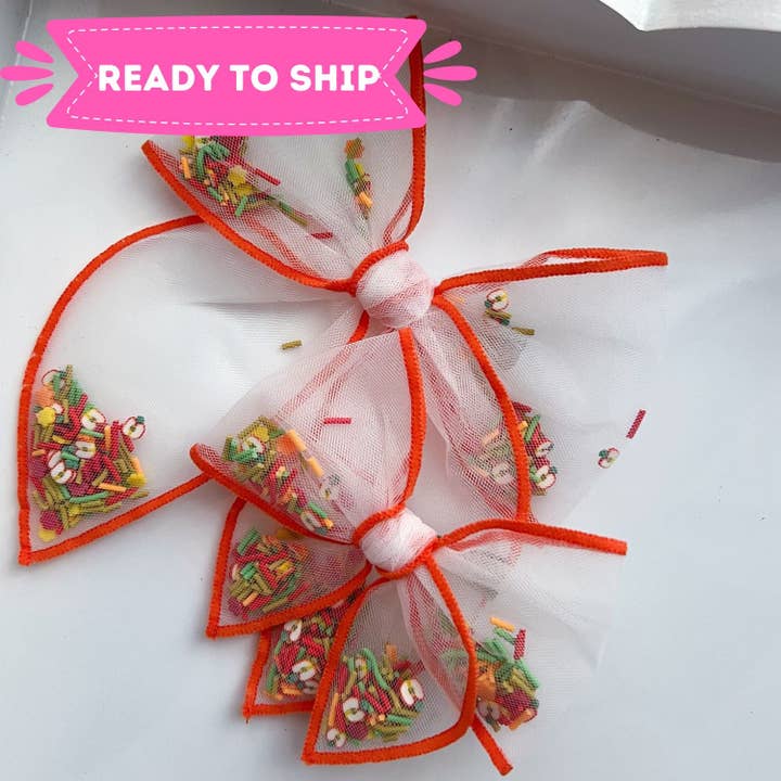 Autumn Orchards Shaker Bow for wholesale by Sparkling New Baby, LLC.