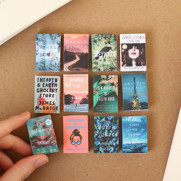 The Sticker Shop - Wholesale Decorative Figurine - Handmade Mini Historic Fiction Fantasy Book Set (12)