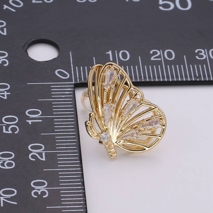 Aim Eternal - Wholesale Stud/Post Earrings - Gold Butterfly Earrings ?€? butterfly stud earrings ?€? Bold earrings ?€? Statement earrings ?€? Big stud earrings ?€? gold stud earrings