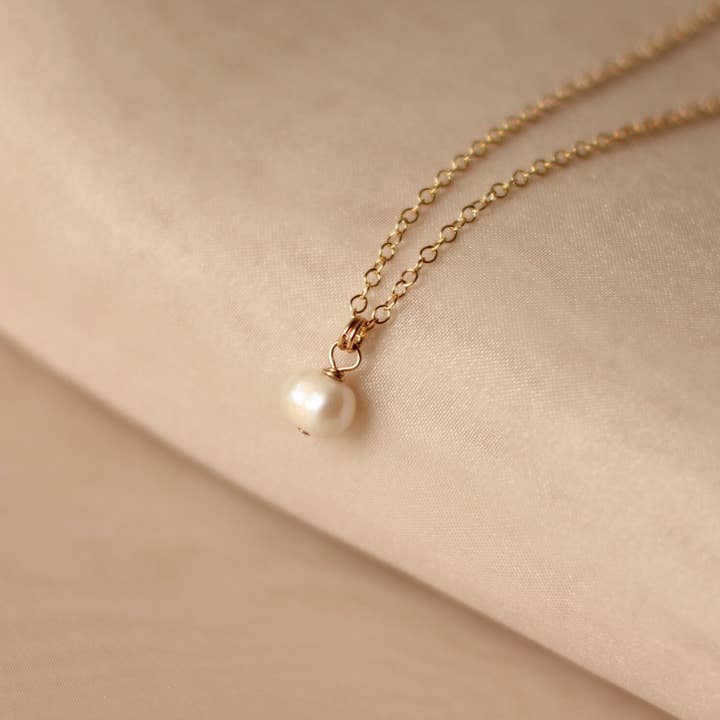 Lilla Pearl Drop Halsband för wholesale av Cire’ Alexandria