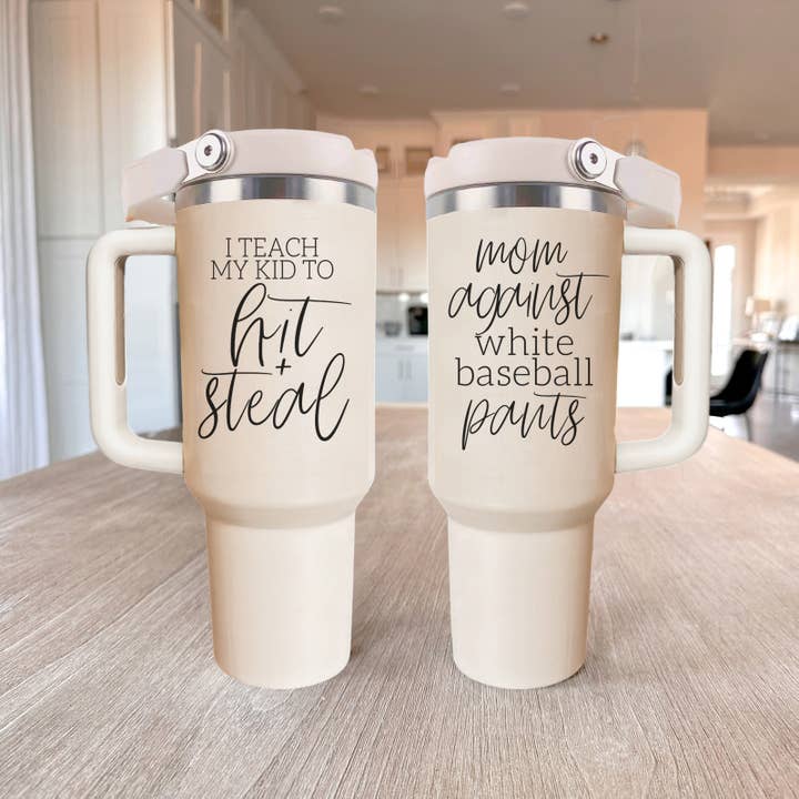 Gia Roma - Wholesale Drinking Glass/Cup - Baseball Drinkware | Baseball Mom Gift Tumblers 40oz Handle27