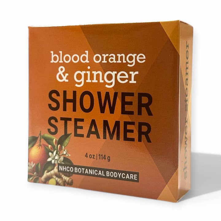 Blood Orange & Ginger Shower Steamer for wholesale by NHCO Botanical Bodycare