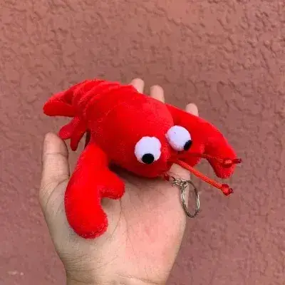 Maine Souvenirs - Wholesale Stuffed/Plush Toy - Kids & Baby - Lobster Plush Toy with Keychain1