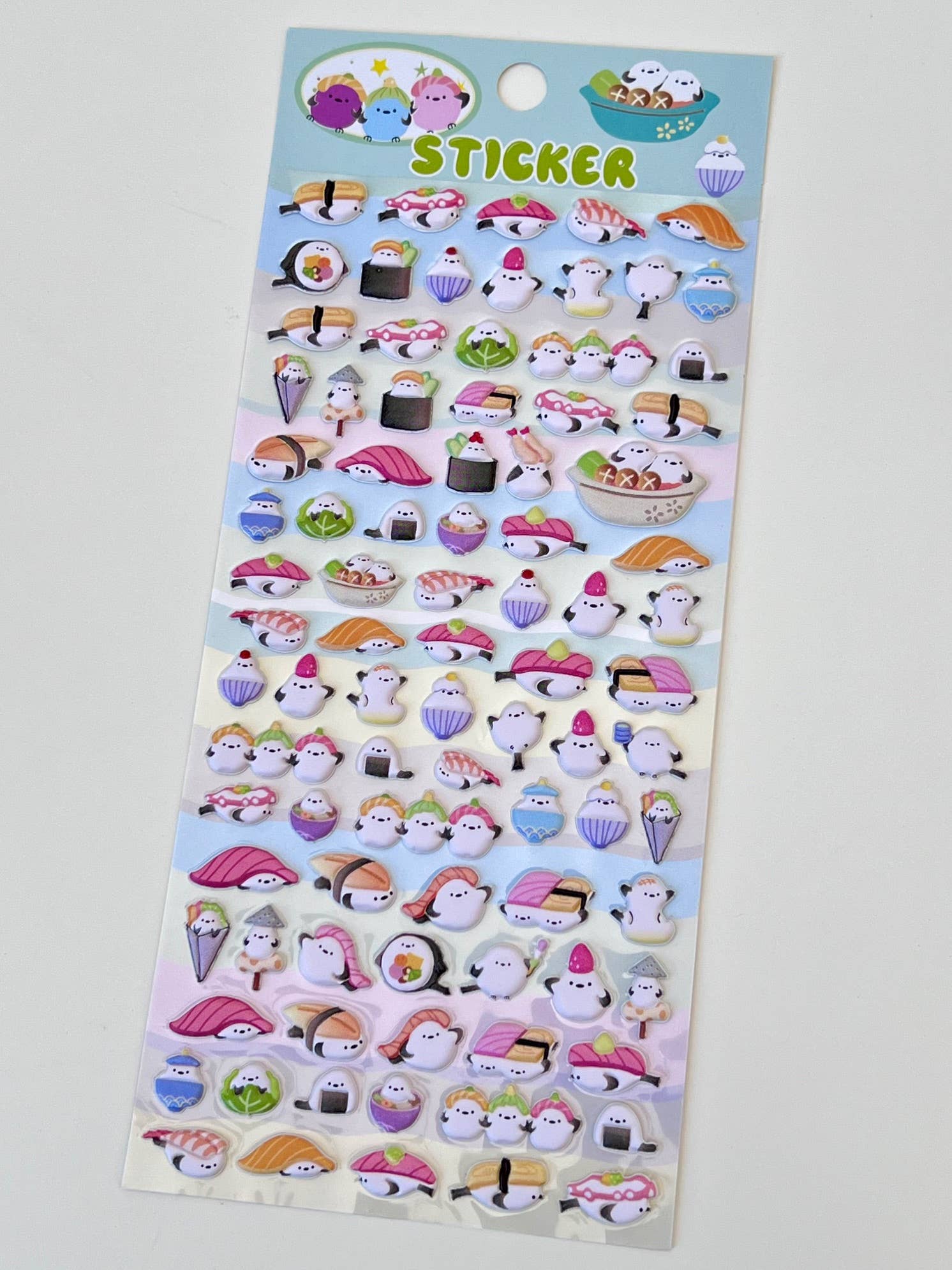BCmini - Wholesale Sticker - 11024 Tiny Animal Puffy Assorted Stickers-1215