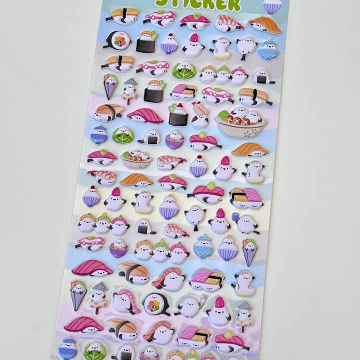 BCmini - Wholesale Sticker - 11024 Tiny Animal Puffy Assorted Stickers-1215