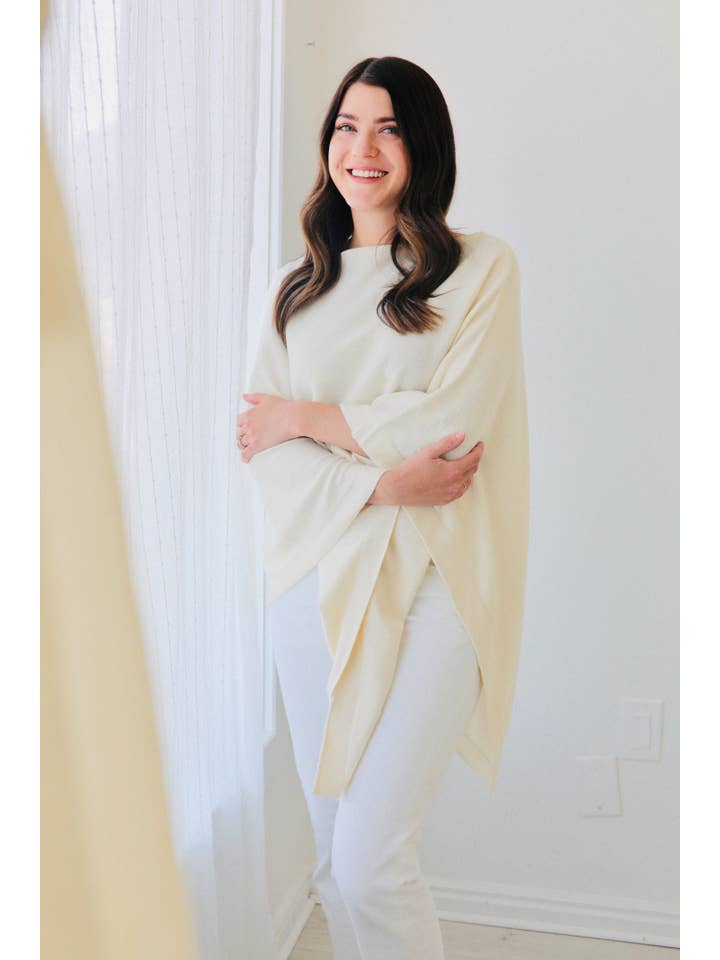 Viverano Organics - Wholesale Poncho - Women's - Women's Eco-Chic Poncho Sweater Knit Pullover (Organic)24