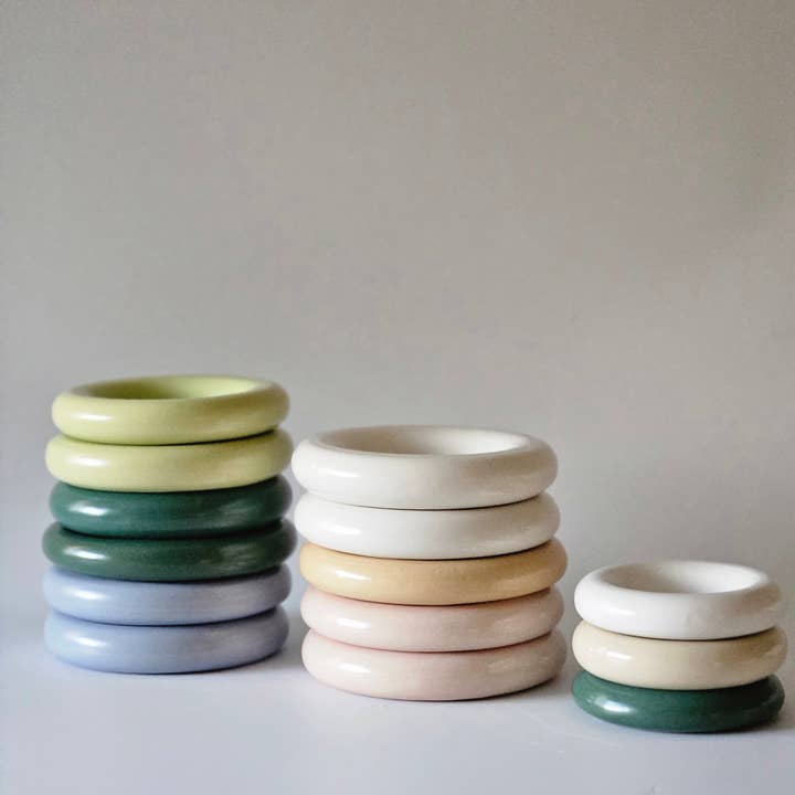 Bad Dogs Studio - Wholesale Jewelry Dish - Donut Dish • Handmade Ceramic Chunky Rounded Bubble Tray9