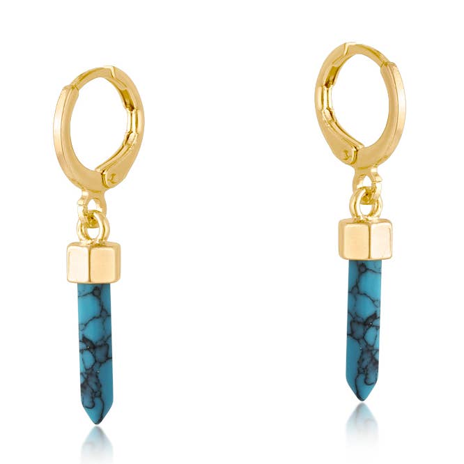 PORTOFINO SMALL HUGGIE EARRINGS for wholesale by Big Metal London