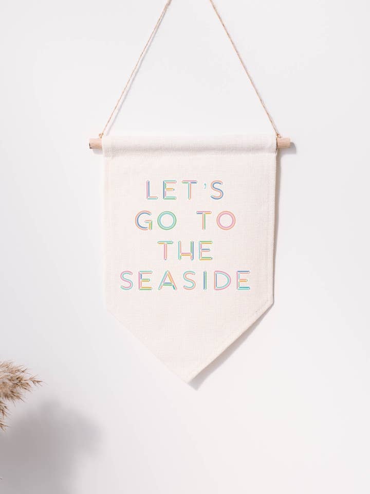 Let's go to the seaside - Hanging Pennant for wholesale by Sovende Bjorn