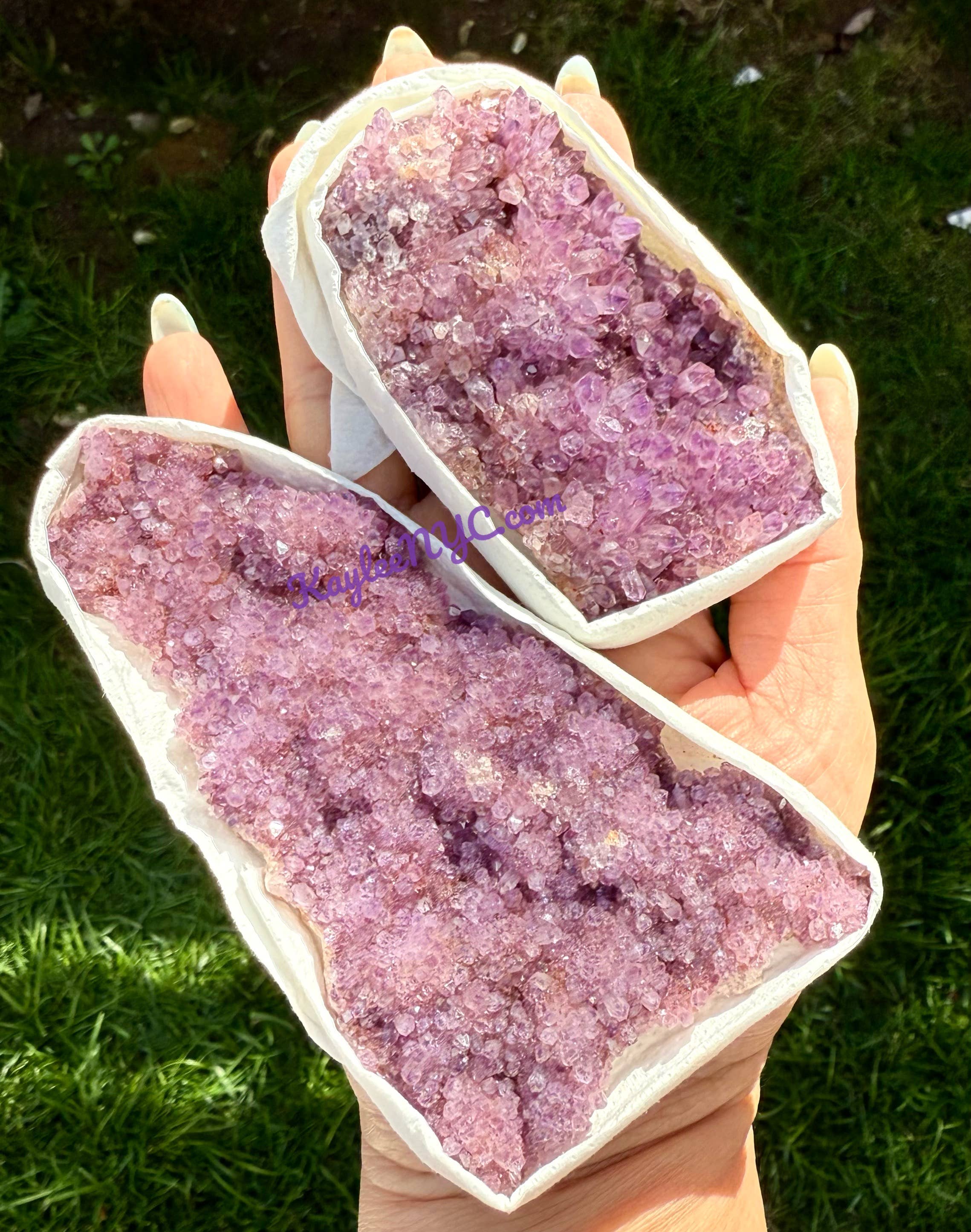 KayleeNYC - Wholesale Spiritual Stone/Crystal - 2 lb Natural Amethyst Cluster from Turkey Raw Crystal10