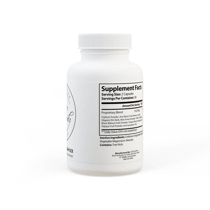 White bottle cap Acai Berry Complex Supplement (60 Capsules) for wholesale on Faire2