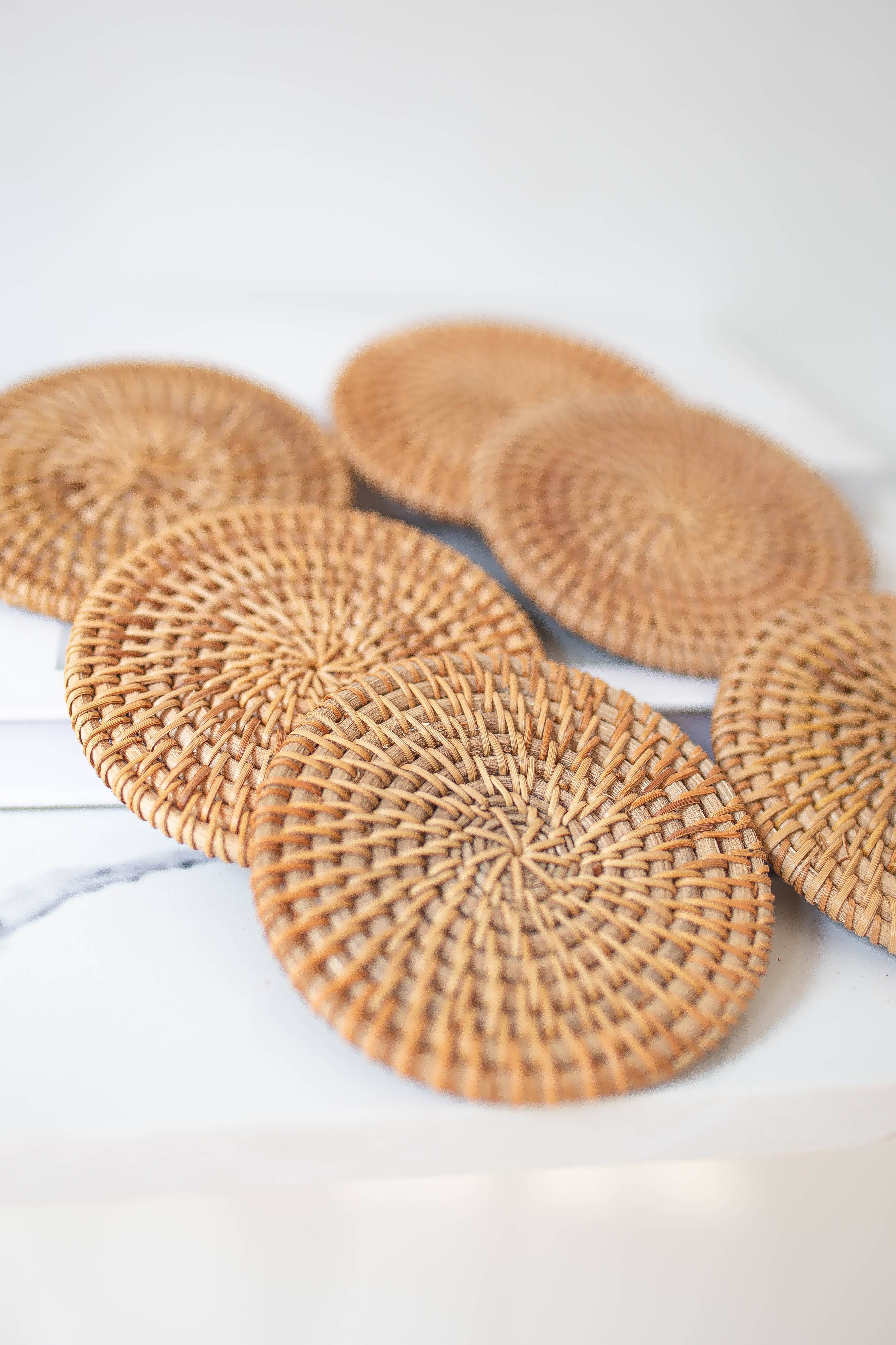 Tonkin Handicraft - Wholesale Coasters - Set of 6 rattan coasters10