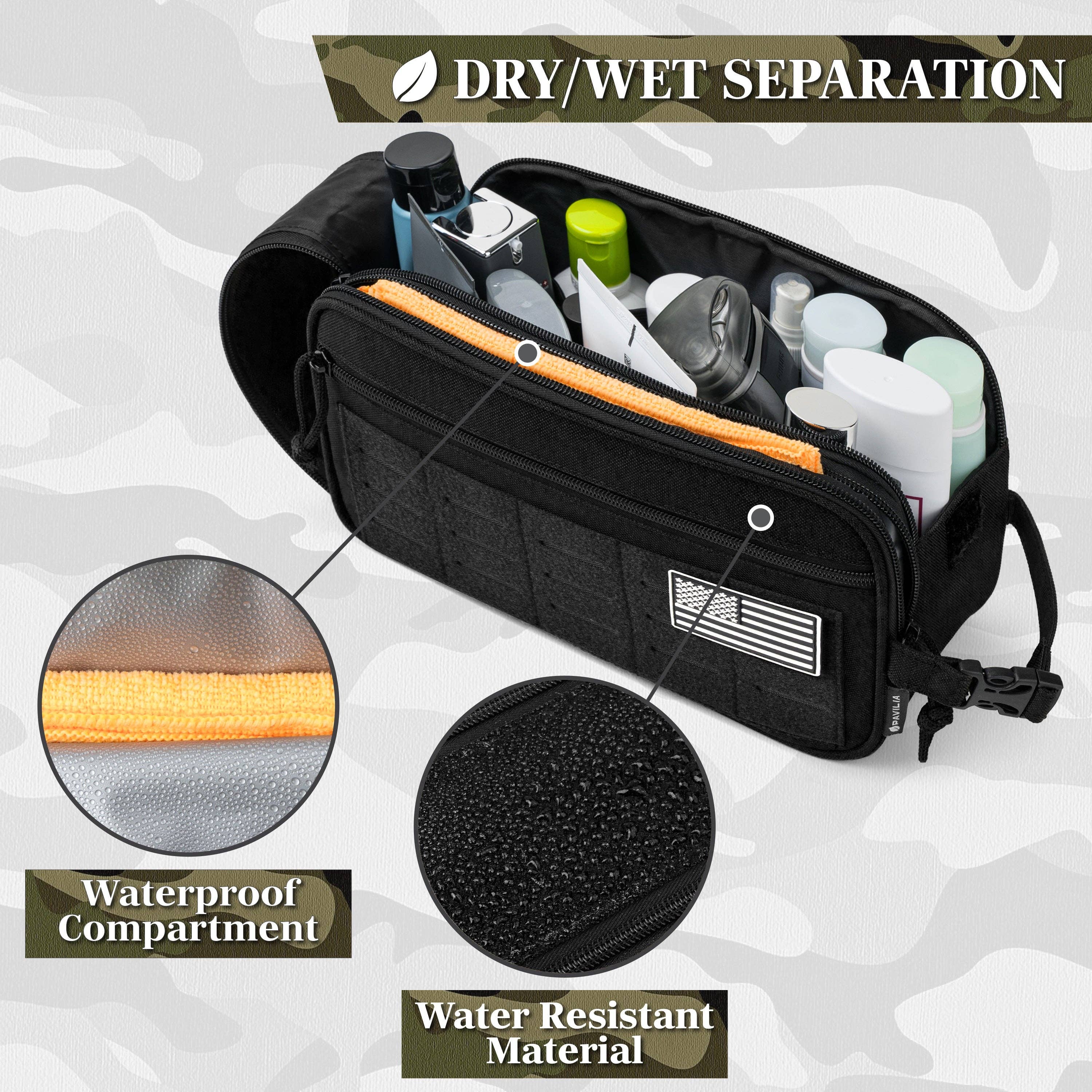 Pavilia - Venta al por mayor Neceser - Hombre - Bolsa de Aseo Táctica Militar33