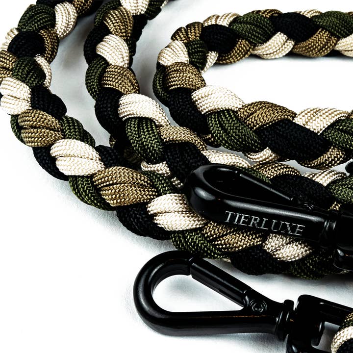 Tierluxe - Wholesale Pet Leash - Dog - Dog leash Tierluxe Leo Camouflage Handmade Paracord2