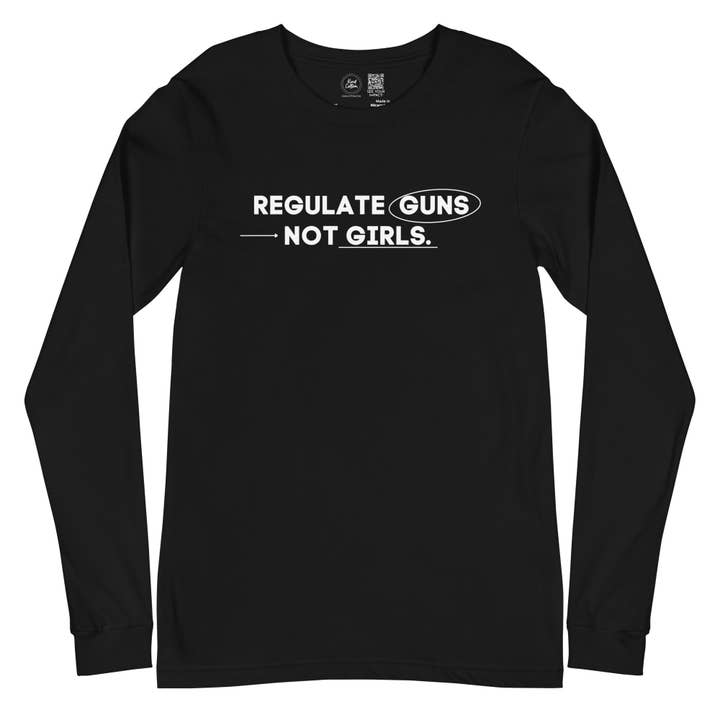 Reguliert Waffen, nicht Mädchen Klassisches Langarmshirt für den Großhandel von Kind Cotton