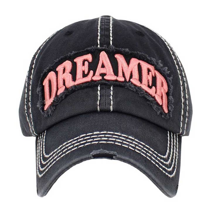 Dreamer Message Baseballkappe im Vintage-Stil und andere Ergebnisse für dreamer cap im Großhandel. Kostenlose Rücksendungen und 60-Tage-Zahlungsziel auf Faire im Trend auf Faire.