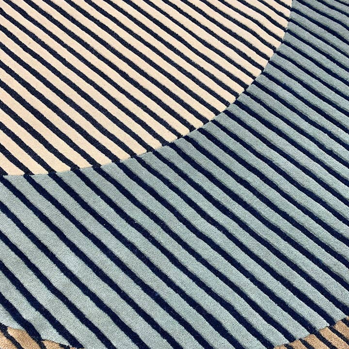 Margo Selby - Wholesale Area Rug - Hand Tufted Area Rug in Indigo - 100% Wool | Logan3