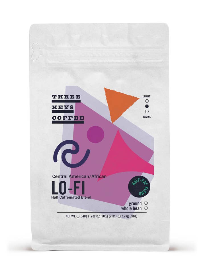 Lo Fi - 1/2 Caff Blend for wholesale by Three Keys Coffee