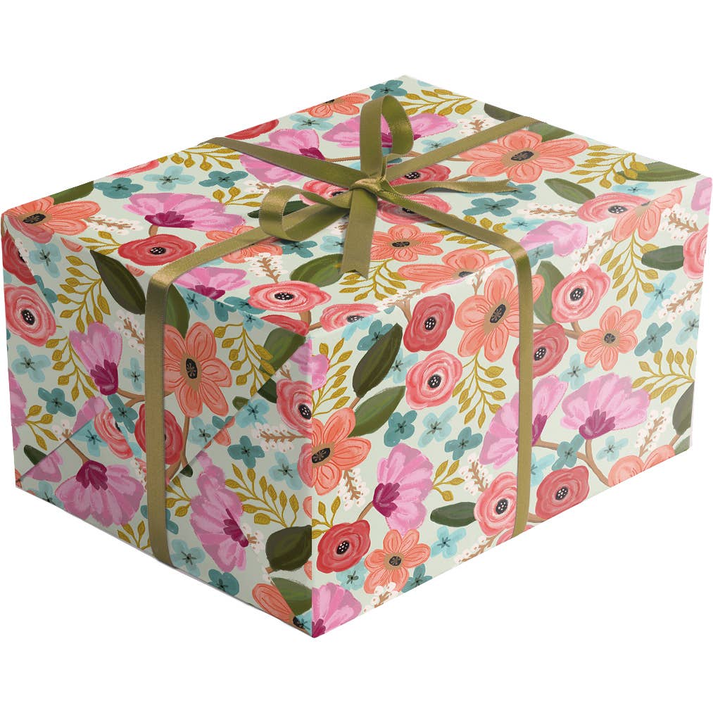 Jillson & Roberts - Wholesale Wrapping Paper Roll - Floral Gift Wrap - Roll1