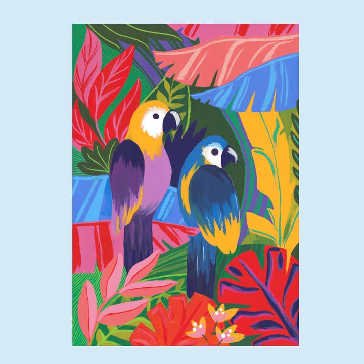 Konsttryck - Papegojorna för wholesale av Hello couleur