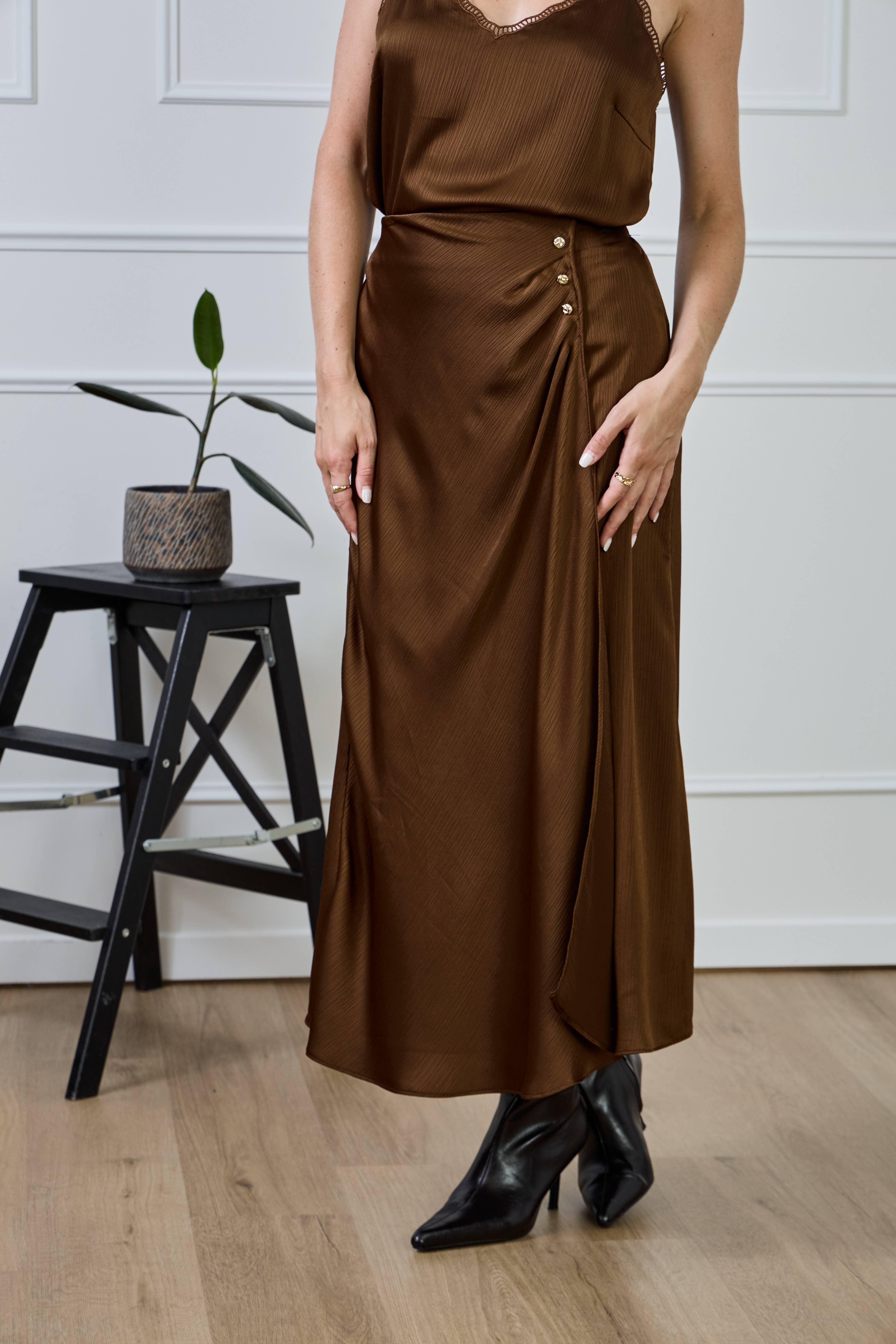 LULUMARY - Vendita all'ingrosso Gonna - Donna - Gonna lunga fluida SK86317